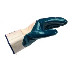 Guantes de nitrilo azul vidriero